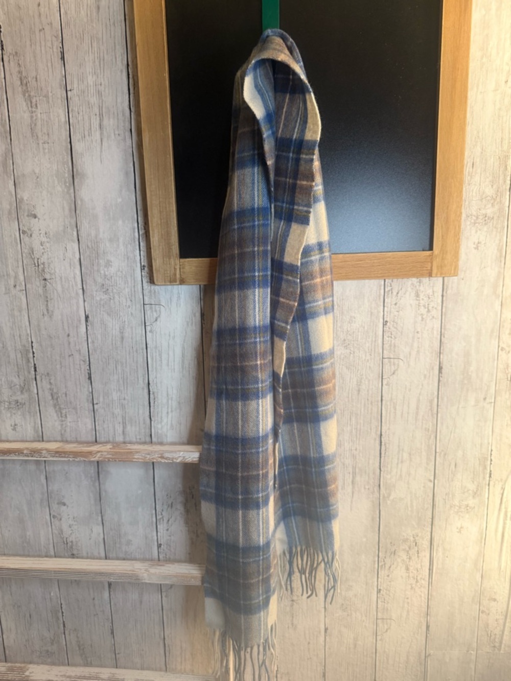 James Pringle Weavers Scotland 100% Pure Wool Scarf Plaid 12x54